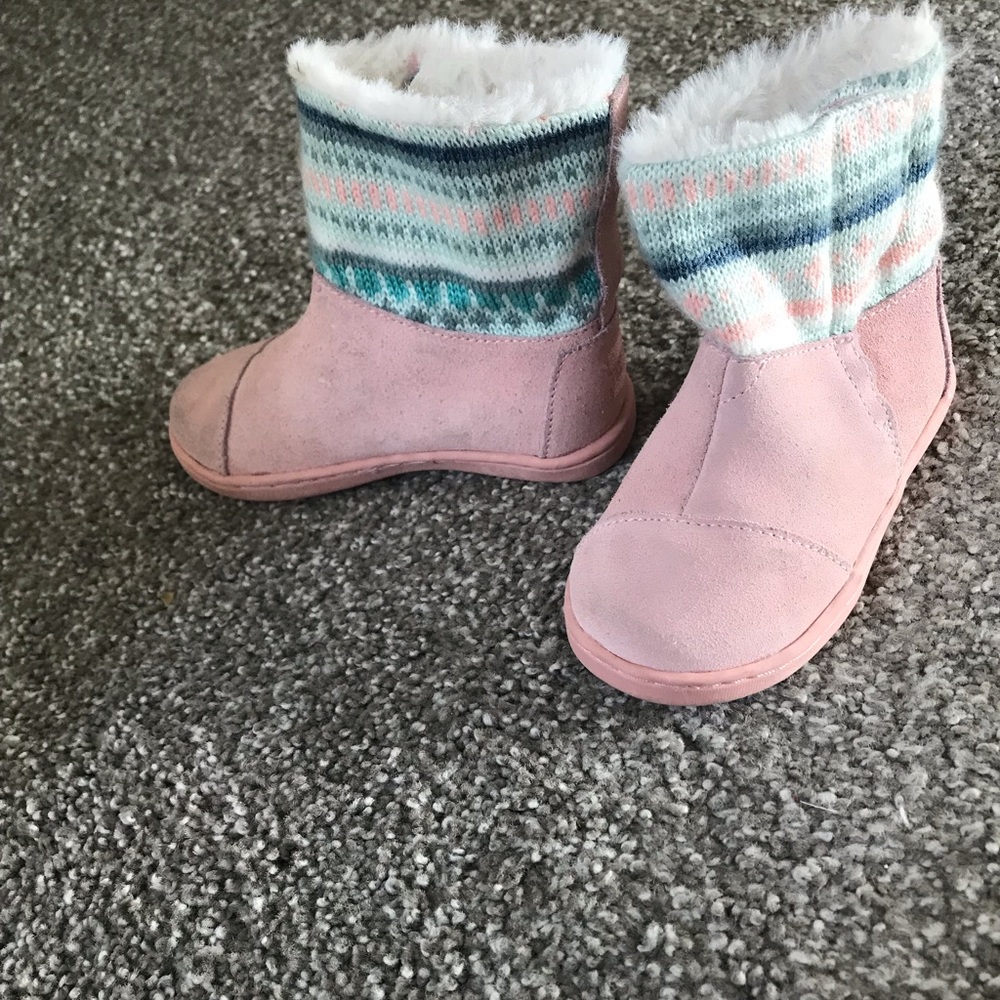 Pink Toms boots